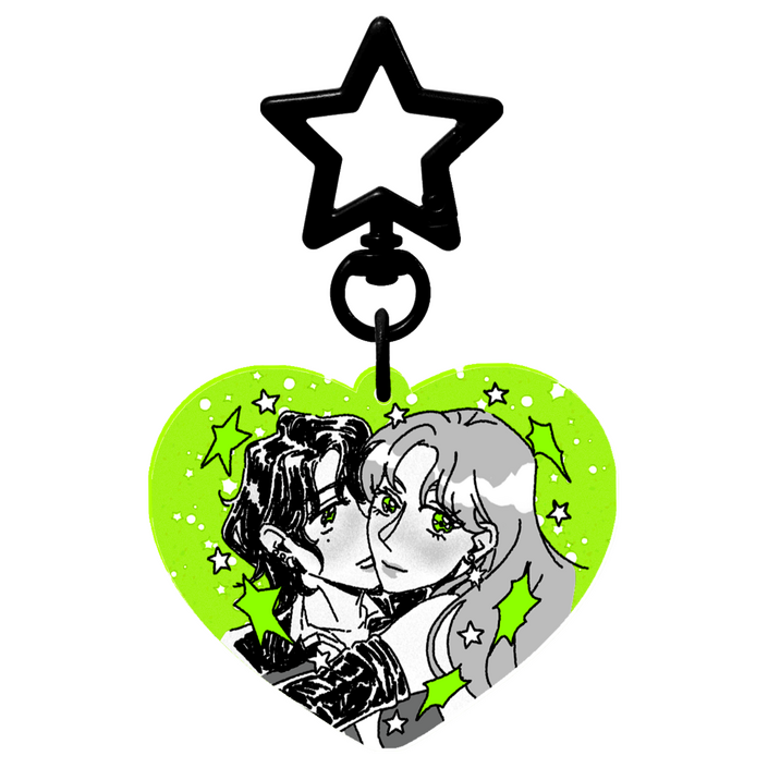 green yuri keychain